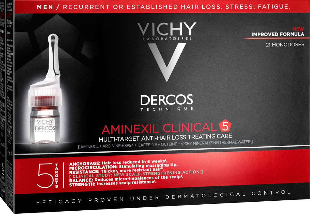 Vichy Dercos Aminexil Clinical 5 - Homem 42 Ampolas
