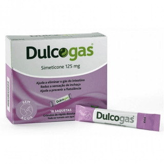 Dulcogas Sabor a Menta 18 Saquetas Granoladas Orodispersíveis