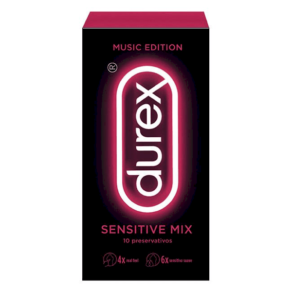 Durex Music Edit Sensitive Mix PreservativoX10