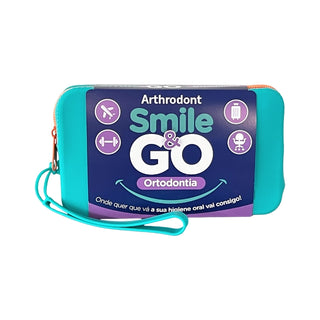 Elgydium Smile & Go Kit Viagem Ortodôntico Azul Turquesa