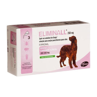Eliminall Cão 20-40kg Solução para Unção Punctiforme 268mg 3 Pipetas
