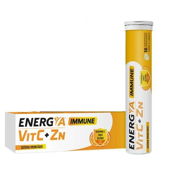 Energya Vitamina C e Zinco Immune 18 Comprimidos Efervescentes