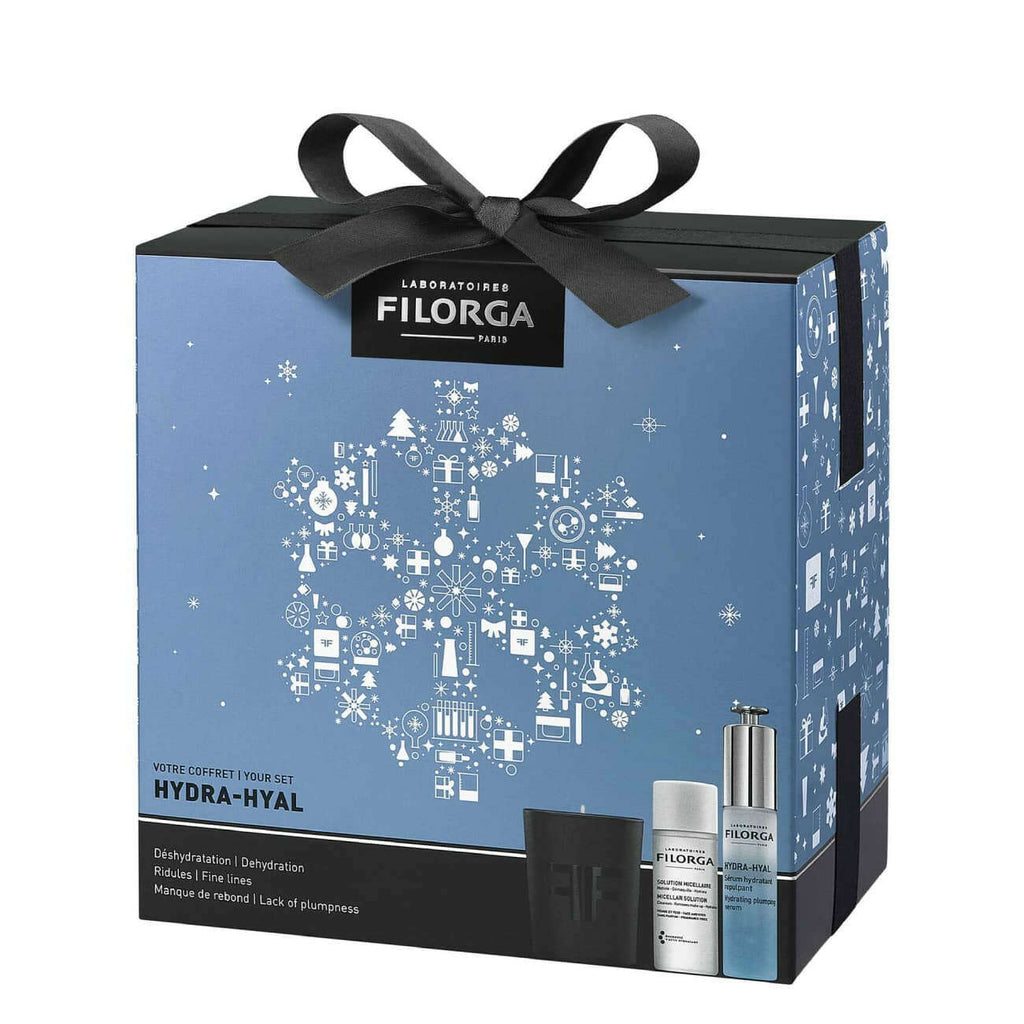 Filorga Coffret Hydra-Hyal Sérum Hidratante Preenchedor 30ml + Água Micelar 50ml + Vela Perfumada