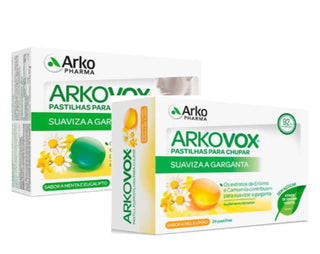 Arkovox Pack Mel e Limão 24 Pastilhas + Menta e Eucalipto 24 Pastilhas