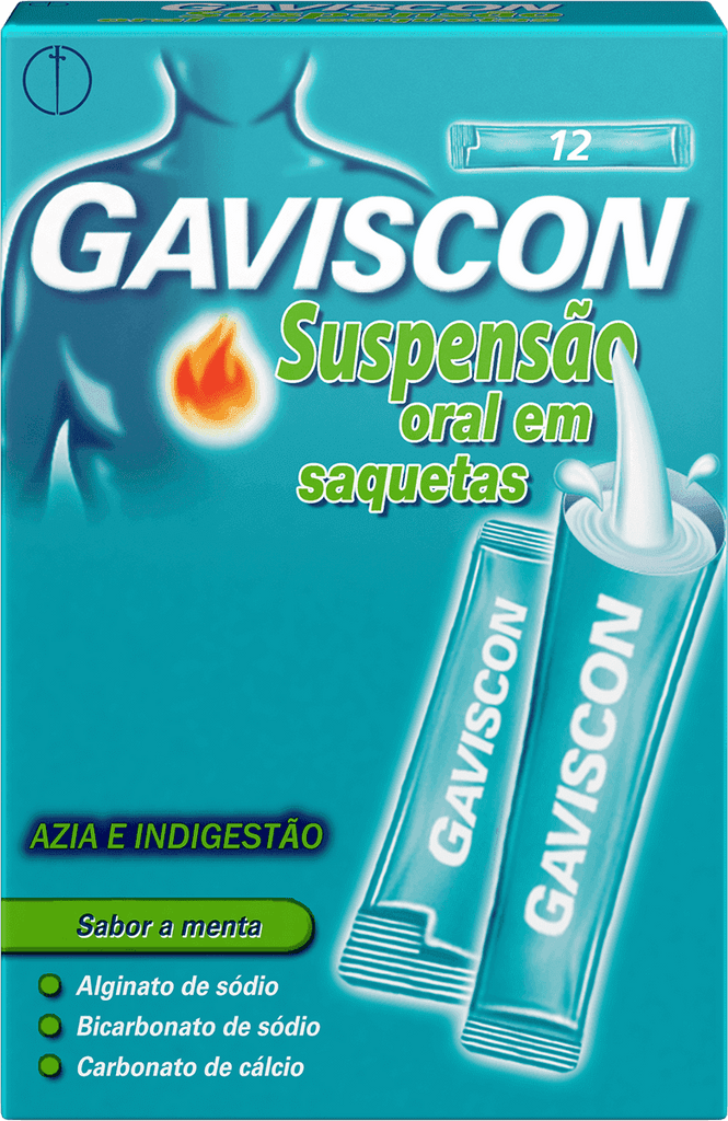 Gaviscon Sabor a Menta 12 Saquetas Orais