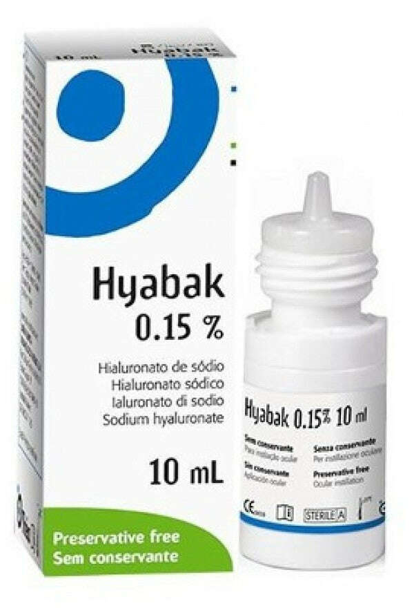 Hyabak Hipotonico Solução para Lentes e Olhos 10ml