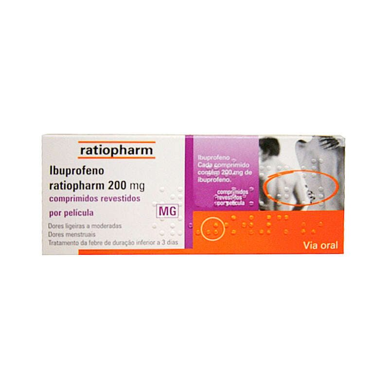 Ibuprofeno Ratiopharm 200 Mg 20 Comprimidos Revestidos
