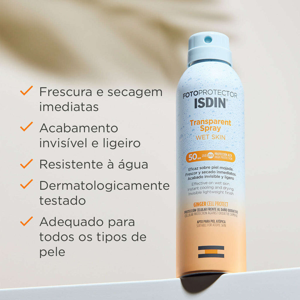 Isdin Fotoprotector Spray Transparente Wet Skin SPF50 250ml