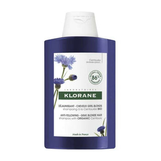 Klorane Capilar Centáureas Bio Champô Cabelos Grisalhos 400ml