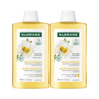 Klorane Capilar Pack Camomila Champô Cabelos Loiros a Castanhos 400ml -50% 2ª Unidade