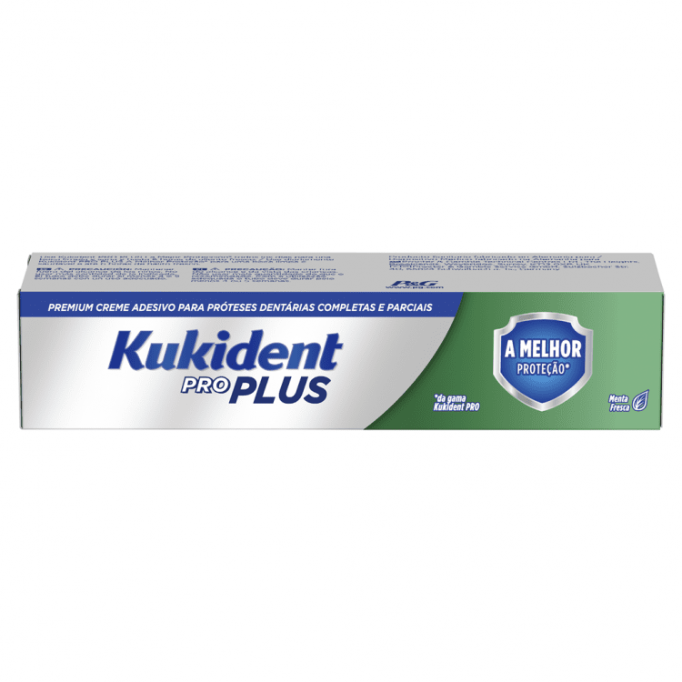 Kukident Pro Creme Adesivo Proteção Dentária Dupla 40G
