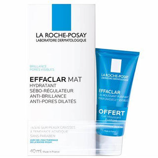 La Roche-Posay Pack Effaclar Mat 40ml + Effaclar Gel de Limpeza 50ml
