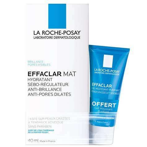 La Roche Posay Pack Effaclar Mat 40ml + Effaclar Gel de Limpeza 50ml