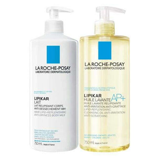 La Roche-Posay Pack Lipikar Leite 750ml + Lipikar Óleo Lavante 750ml