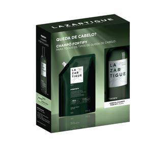 Lazartigue Pack Champô Fortificante 250ml + Recarga 500ml
