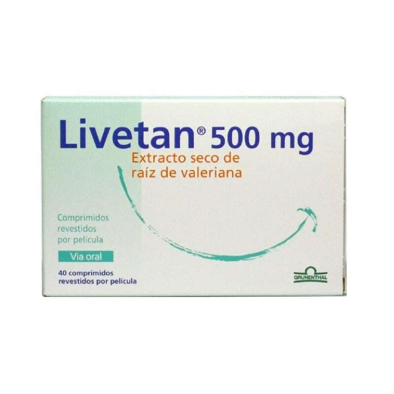 Livetan 500 Mg 40 Comprimidos Revestidos