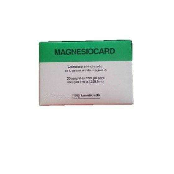 Magnesiocard, 1229,6 Mg x 20 Pó Solução Oral Saq