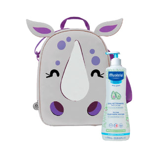 Mustela Bebé Água de Limpeza 750ml + Mochila dos Gigantes Rino