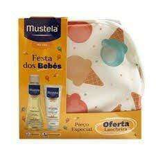 Mustela Festa Dos Bebés Pele Seca Óleo De Banho 300ml + Leite Corporal Com Cold Cream 200ml Com Oferta De Lancheira
