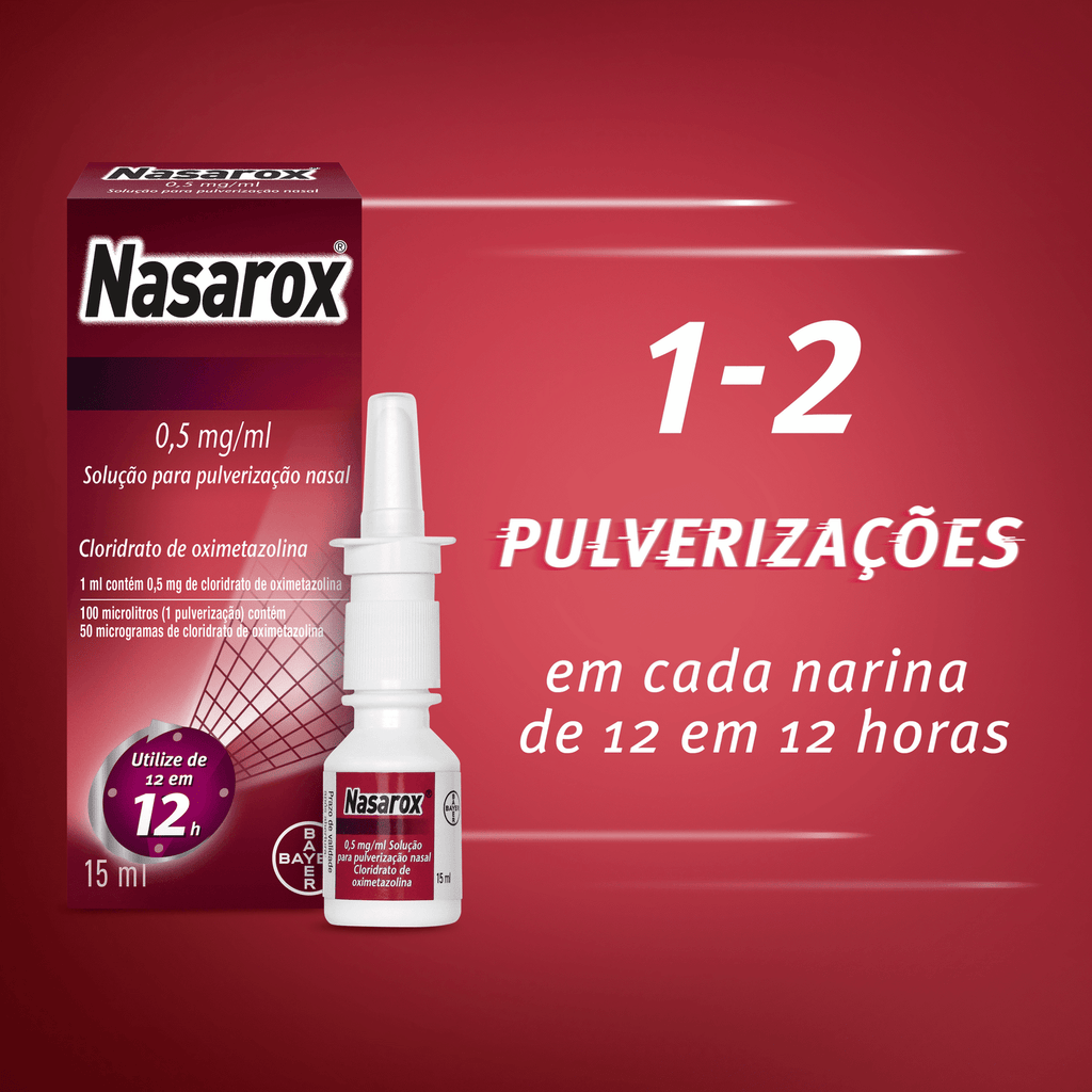 Nasarox 0,5 mg/ml-15ml x 1 Solução Pulverização Nasal