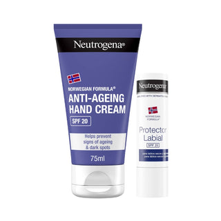 Neutrogena Creme Mãos Antienvelhecimento + OFERTA Stick Labial FPS20