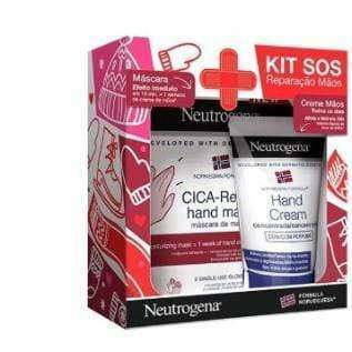 Neutrogena Kit SOS Reparação Mãos CICA-Repair Máscara de mãos 2x10g + Creme de Mãos Concentrado com Perfume 50ml