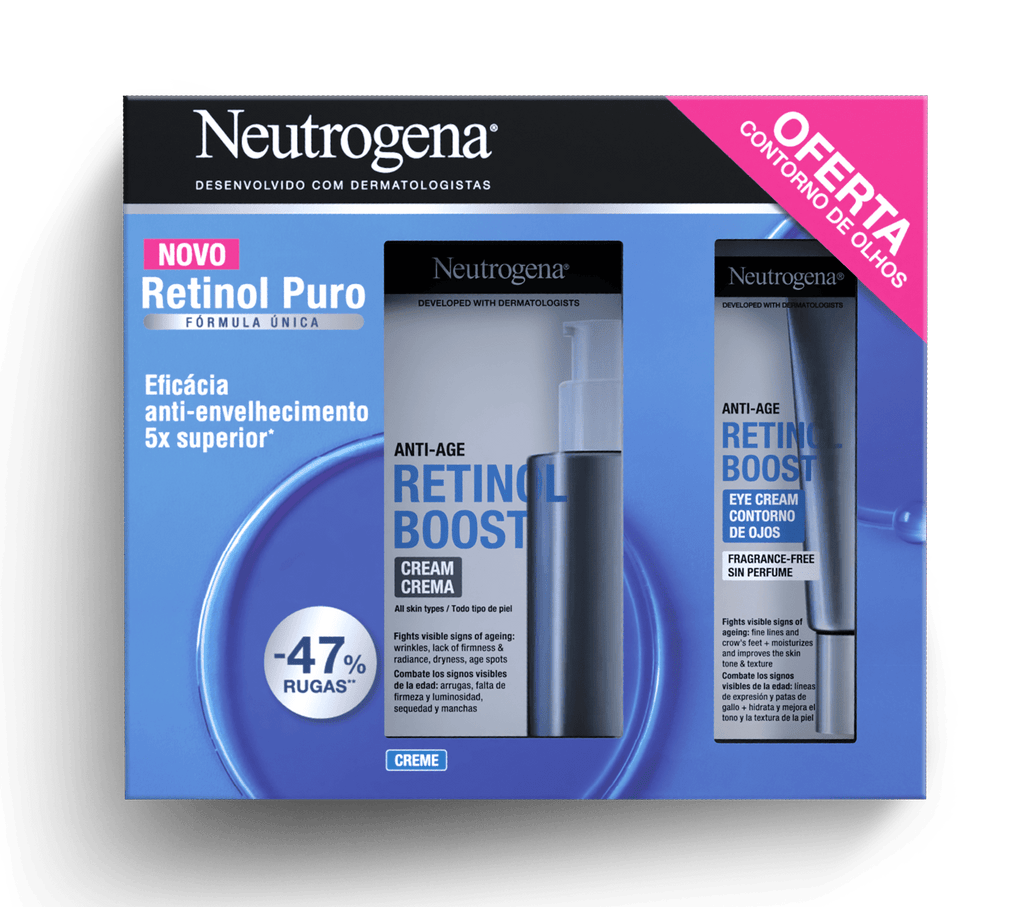 Neutrogena Pack Retinol Boost Creme de Dia 50ml + Oferta Contorno de Olhos 15ml