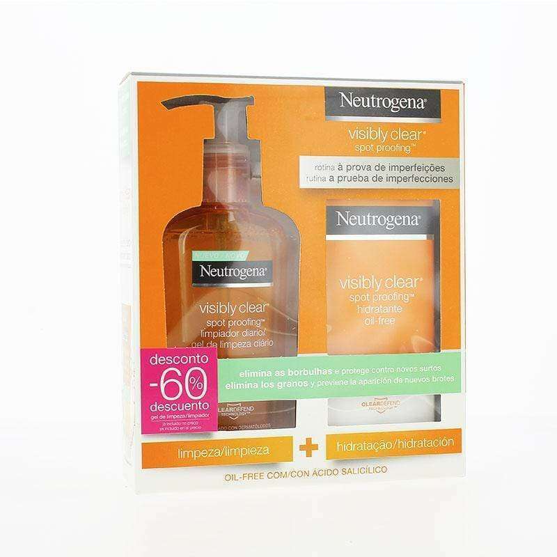 Neutrogena Visibly Clear Pack Hidratante Oil-Free 50ml + Gel De Limpeza Diário 200ml Com Desconto De 60% 2ª Embalagem