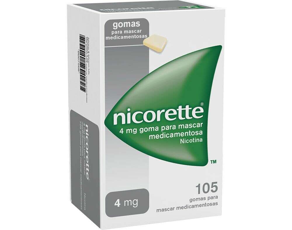 Nicorette 4 Mg sabor original 105 gomas