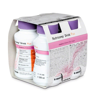 Bbraun Nutricomp Drink Plus Morango 200ml 4 Unidades