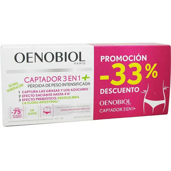 Oenobiol Captador 3 em 1+ 120 cápsulas Promoção Especial 33%