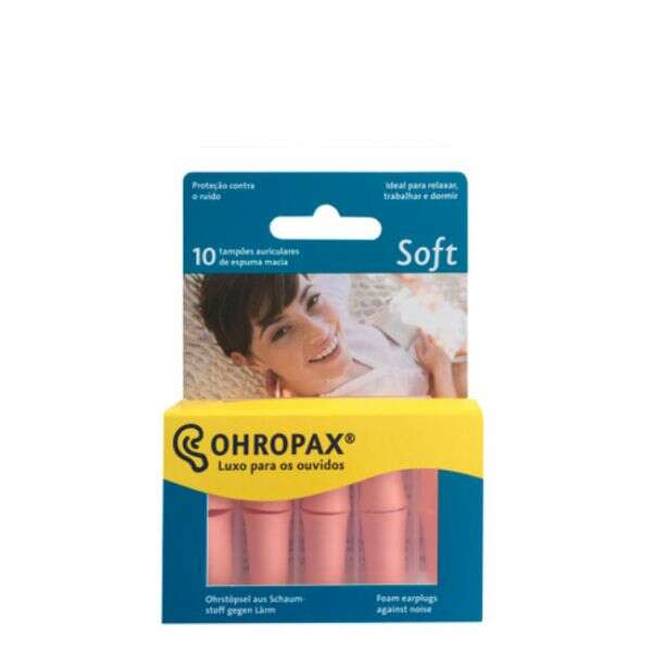 Ohropax Soft Tampões Auriculares em Espuma 10 Unidades