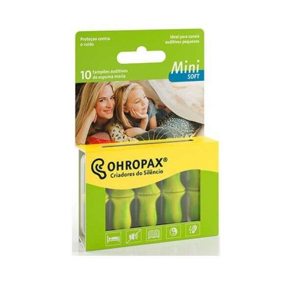 Ohropax Soft Tampões Auriculares em Espuma Mini x10