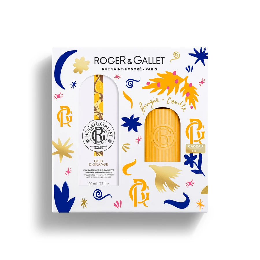 Roger & Gallet Coffret Bois D Orange Água Perfumada 100ml + Vela