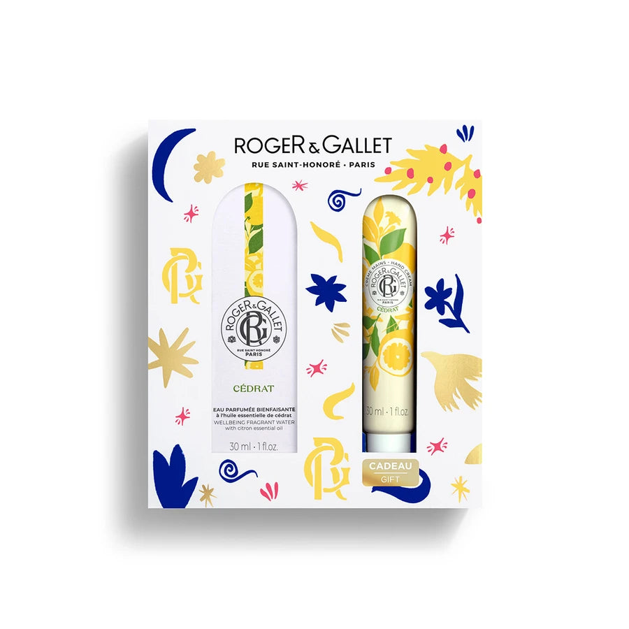 Roger & Gallet Coffret Cédrat Água Perfumada 30ml + Creme de Mãos 30ml