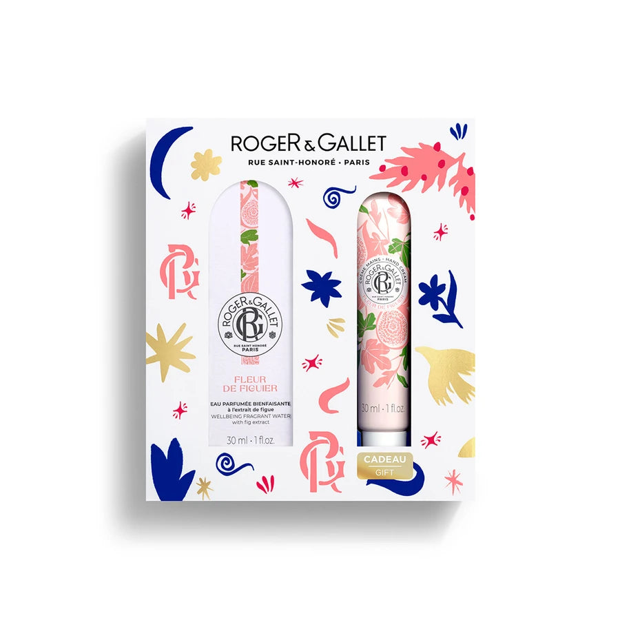 Roger & Gallet Coffret Fleur de Figuier Água Perfumada 30ml + Creme de Mãos 30ml