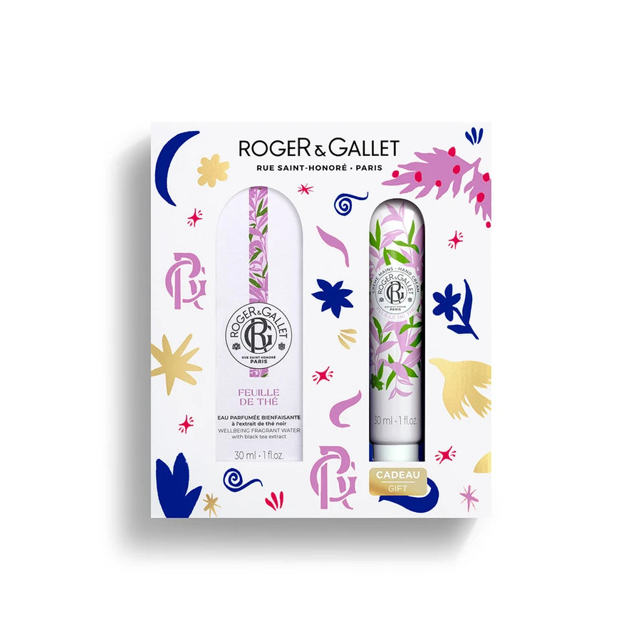 Roger & Gallet Coffret Feuille de Thé Água Perfumada 30ml + Creme de Mãos 30ml