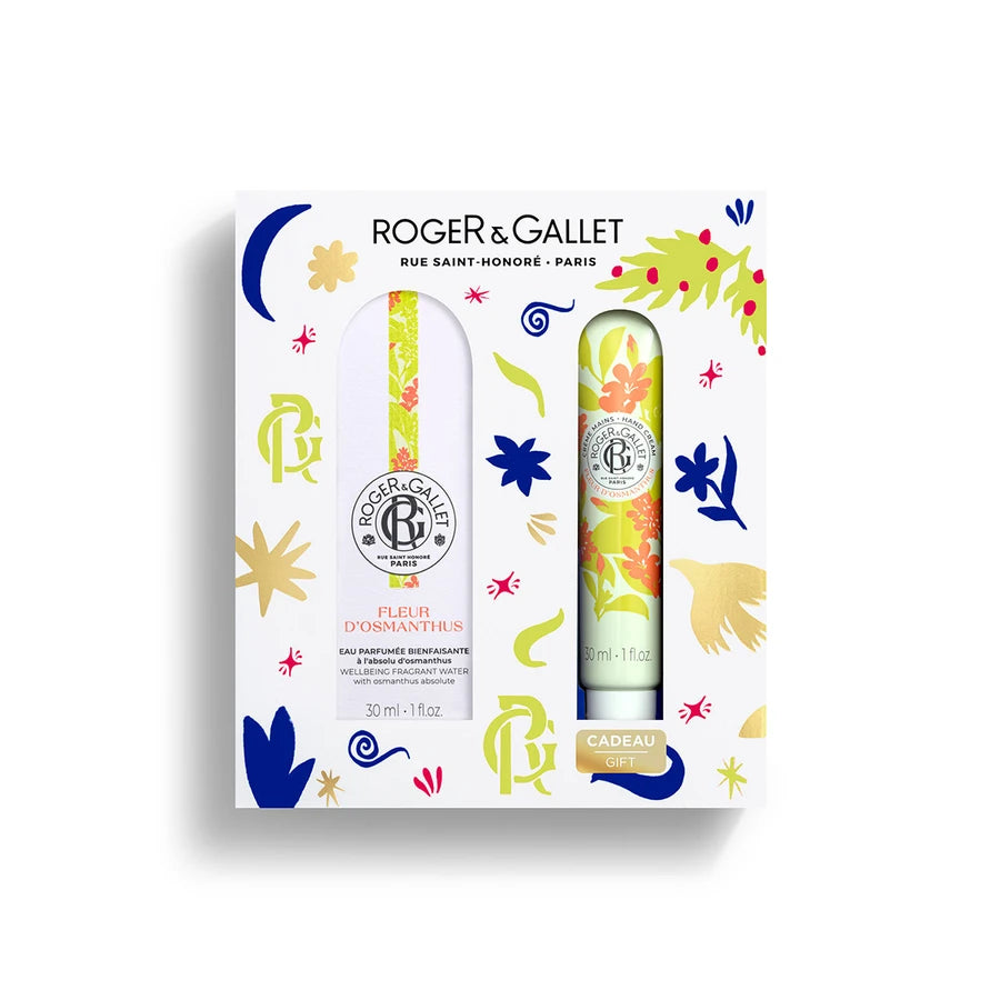 Roger & Gallet Coffret Fleur d'Osmanthus  Água Perfumada 30ml+ Creme de Mãos 30ml