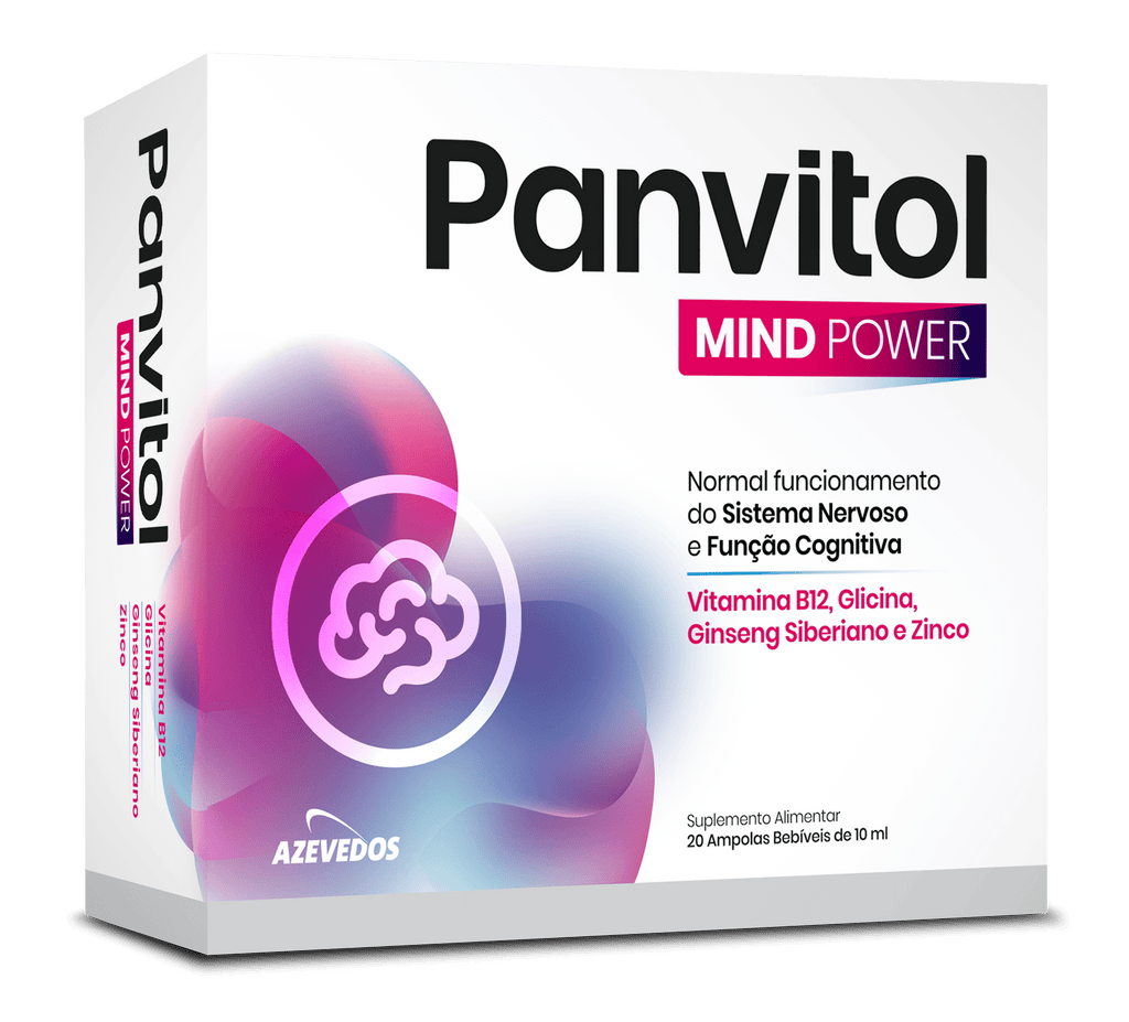 Panvitol Mind Power Tónico Cansaço, Fadiga e Exaustão 20 Ampolas