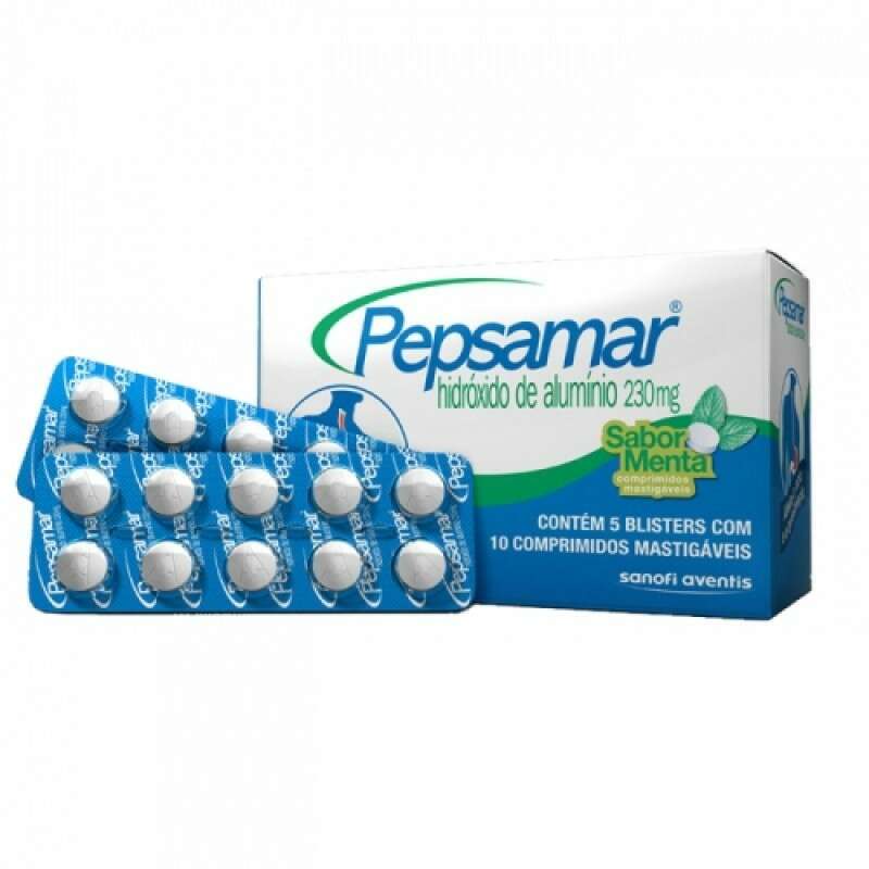 Pepsamar 240mg 60 Comprimidos Mastigáveis