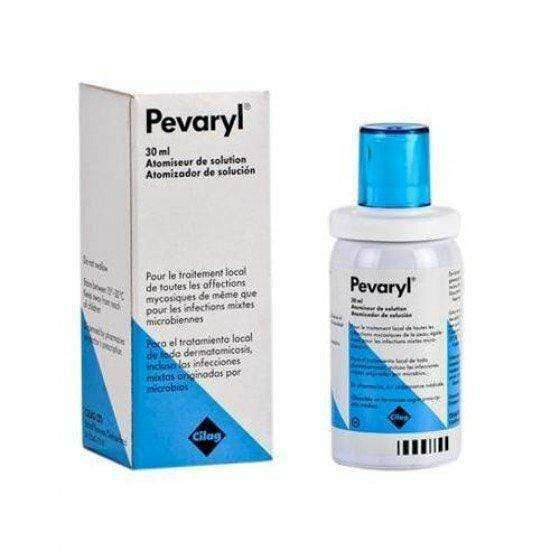 Pevaryl, 10 Mg/G-30ml x 1 Solução Pulv Cut