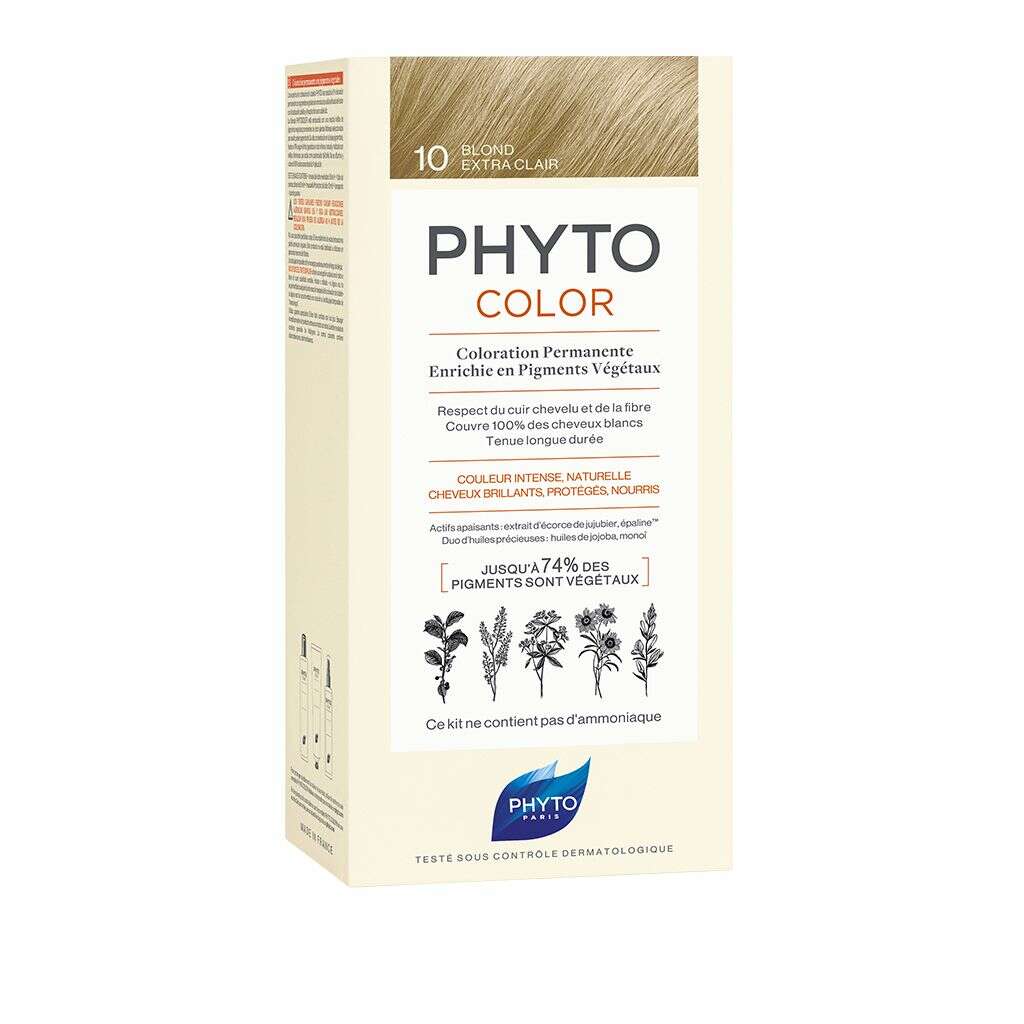 Phyto Phytocolor Coloração Permanente 10 Louro Extra Claro