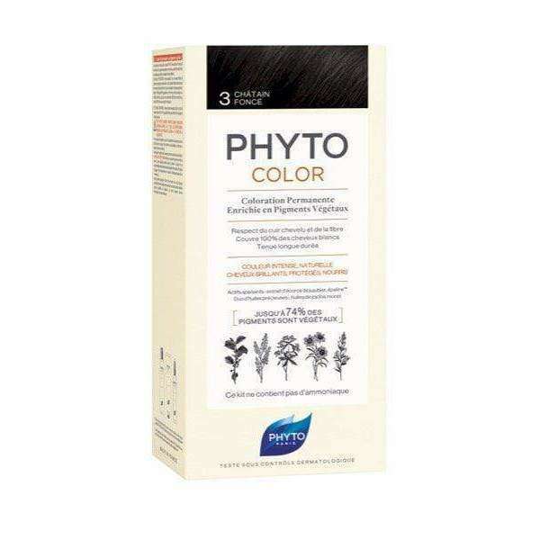Phyto Phytocolor Coloração Permanente 3 Castanho Escuro