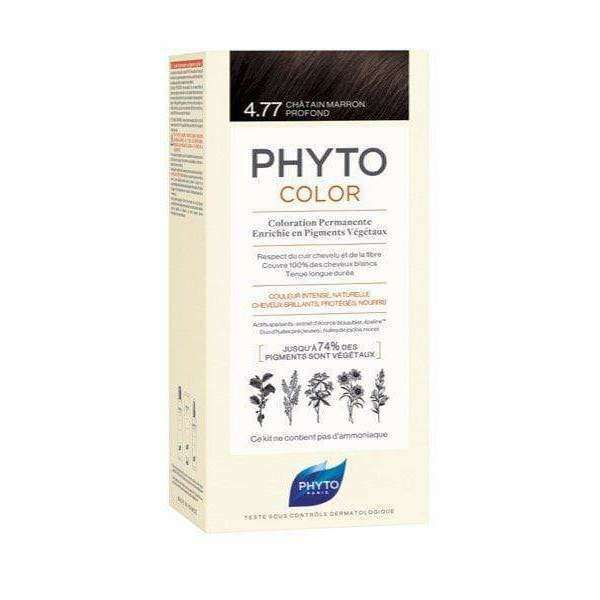 Phyto Phytocolor Coloração Permanente 4.77 Castanho Marrom