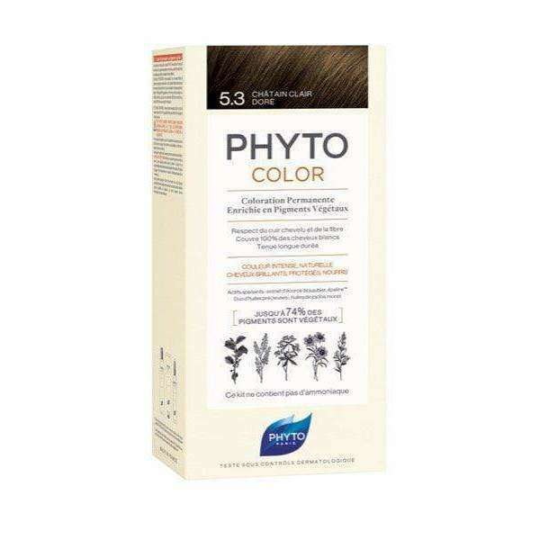Phyto Phytocolor Coloração Permanente 5.3 Castanho Claro Dourado
