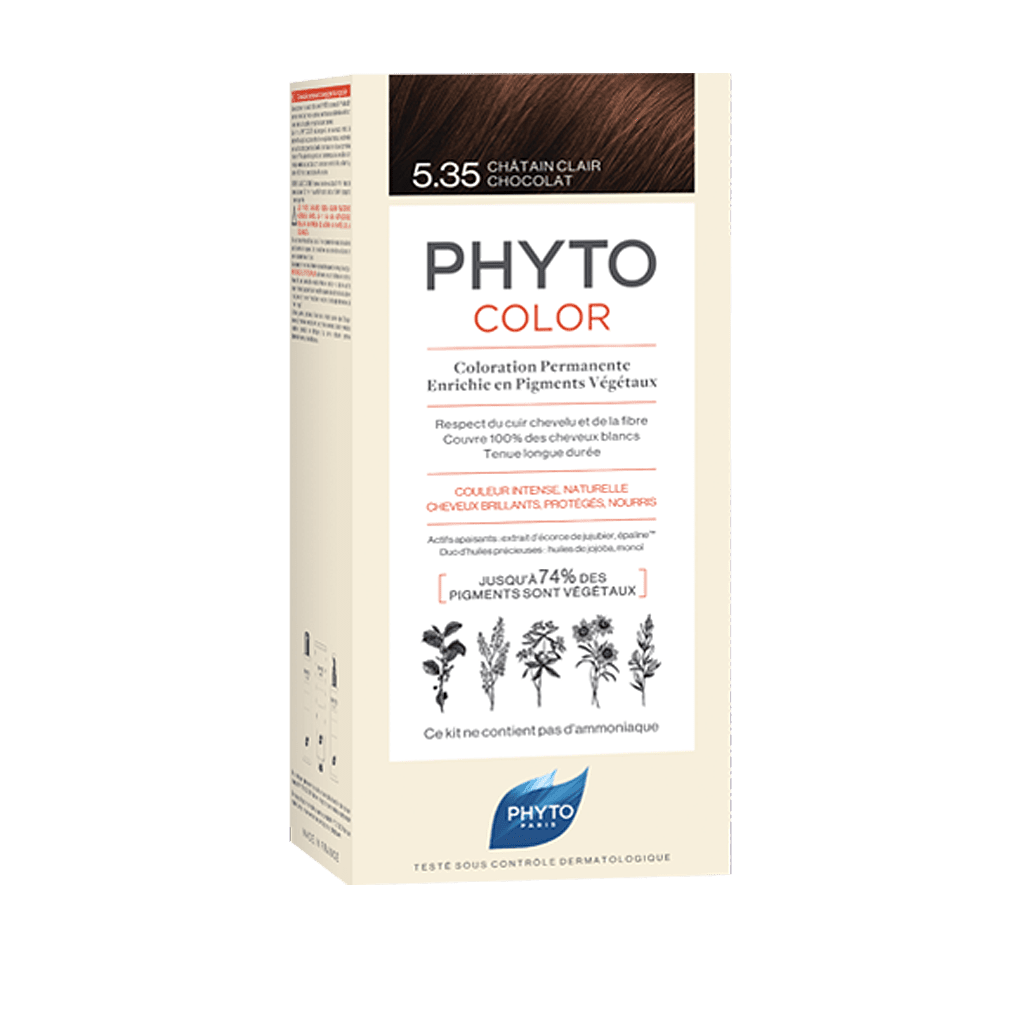 Phyto Phytocolor Coloração Permanente 5.35 Castanho Claro Chocolate