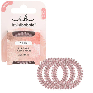 Invisibobble Gomas para el cabello Slim Doradas x 3