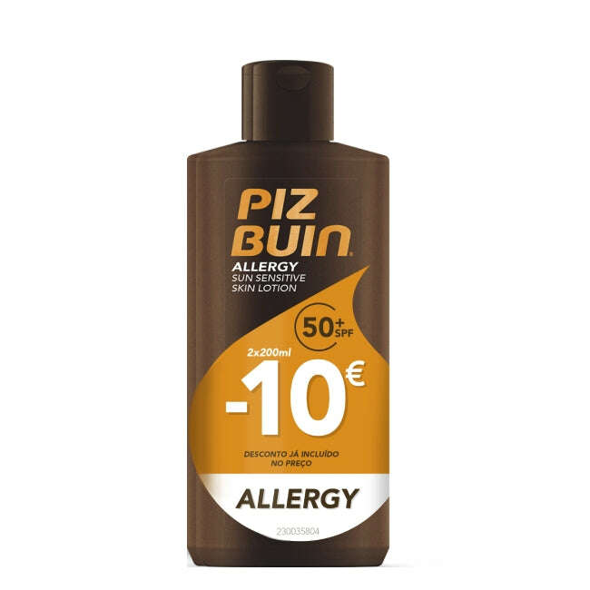 Piz Buin Allergy FPS50+ Duo Loção Pele Sensível ao Sol 2x200ml