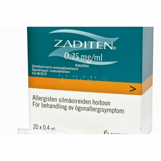 Zaditen 0,25 mg/ml Colírio em Unidoses 20 unidades