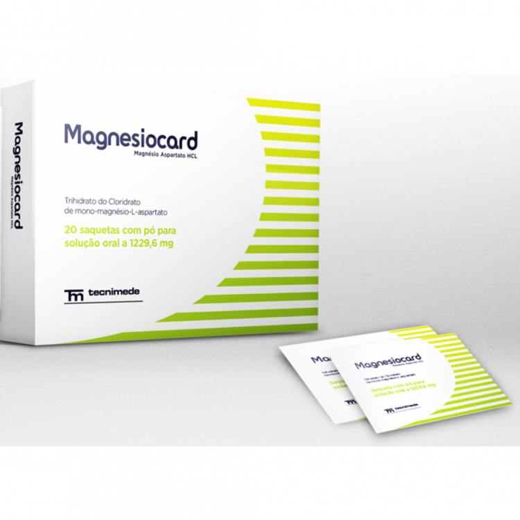 Magnesiocard, 1229,6 mg 20 sobres orales